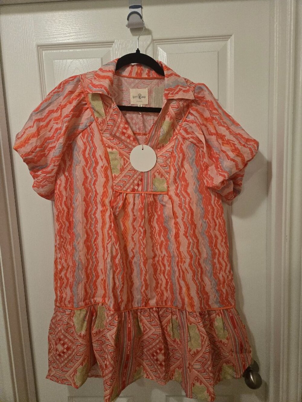 Umgee pink mini dress size medium new with tags
